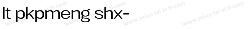 lt pkpmeng shx字体转换